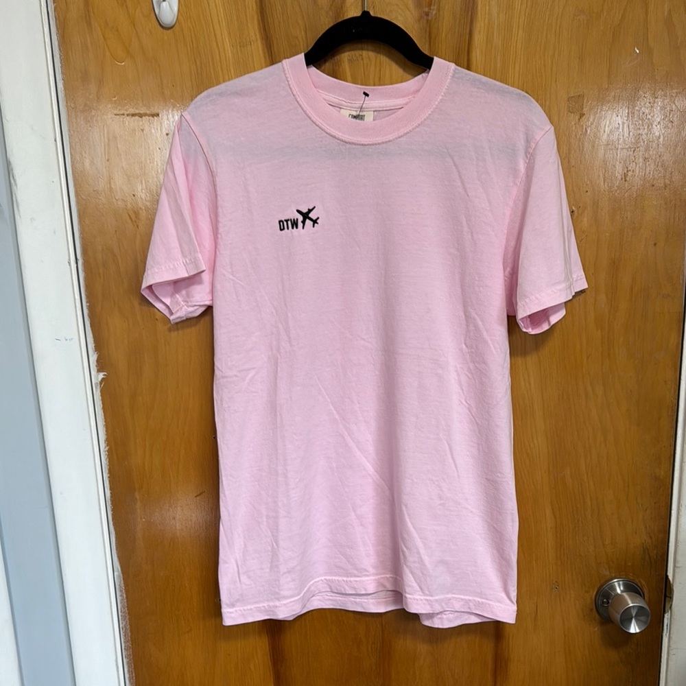Pink Women’s Embroidered DTW T-Shirt